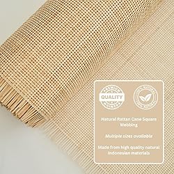 Rattan Cane Webbing Roll 24" x 120” Square Radio