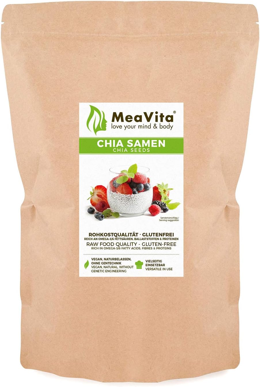 MeaVita Premium Chia seeds, 1 kg Amazon.co.uk Health & Personal Care