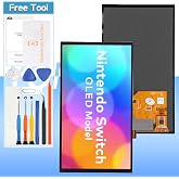 Screen Replacement for Switch OLED 2021 LCD Display Digitize Assembly Repair Part with Repair Kits