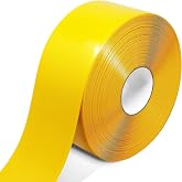 OWYR Floor Marking Tape, 1.1mm Extra Thick, Yellow, 2 Inch x 100FT | Heavy Duty Safety Tape, High Visibility Industrial Adhesive Caution Tape for Warehouse Factory Forklift &amp; High Traffic Floors