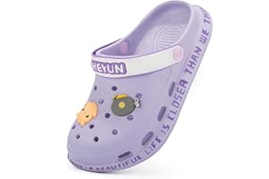 Azooken Kid's Cute Clogs Slides Boys Girls Slippers Beach Pool Shower Sandals Cartoon Garden Shoes(Toddler/Little Kids/Big Kids)