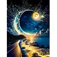 EXPGDC Sea Beach Diamond Painting Kits For Adults,Diamond Painting Ocean