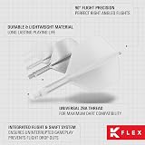 Target Darts K-Flex Integrated Flights and Shafts No6 White Short Pack of 3 view 6
