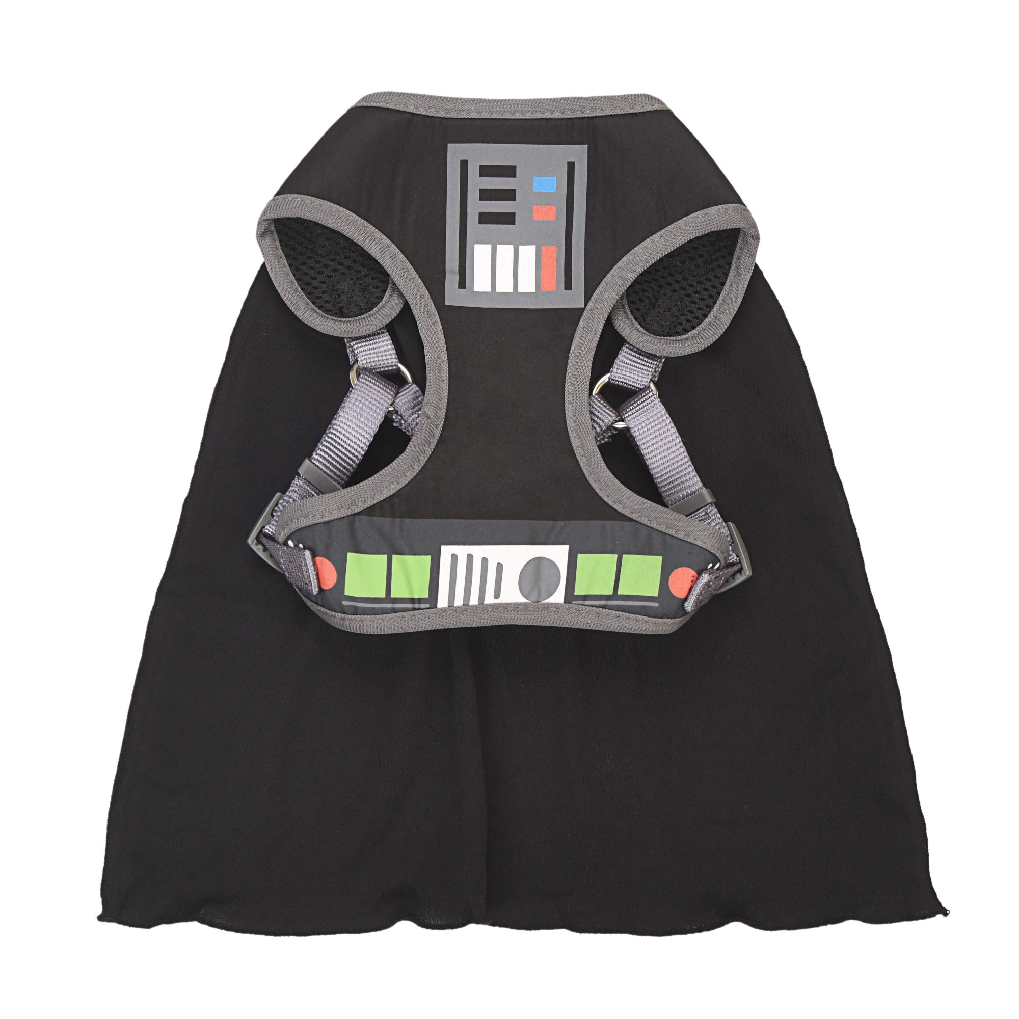 Star Wars Darth Vader Cosplay Dog Harness for Small Dogs (S) | Black No Pull Harness With Hood | Pet Costume