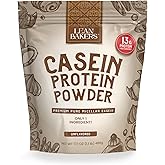 LEANBAKERS, Casein Protein Powder, Pure Micellar Casein, Gluten Free, for Baking high Protein Low Calorie Snacks, no sweeteners, 1.1lb