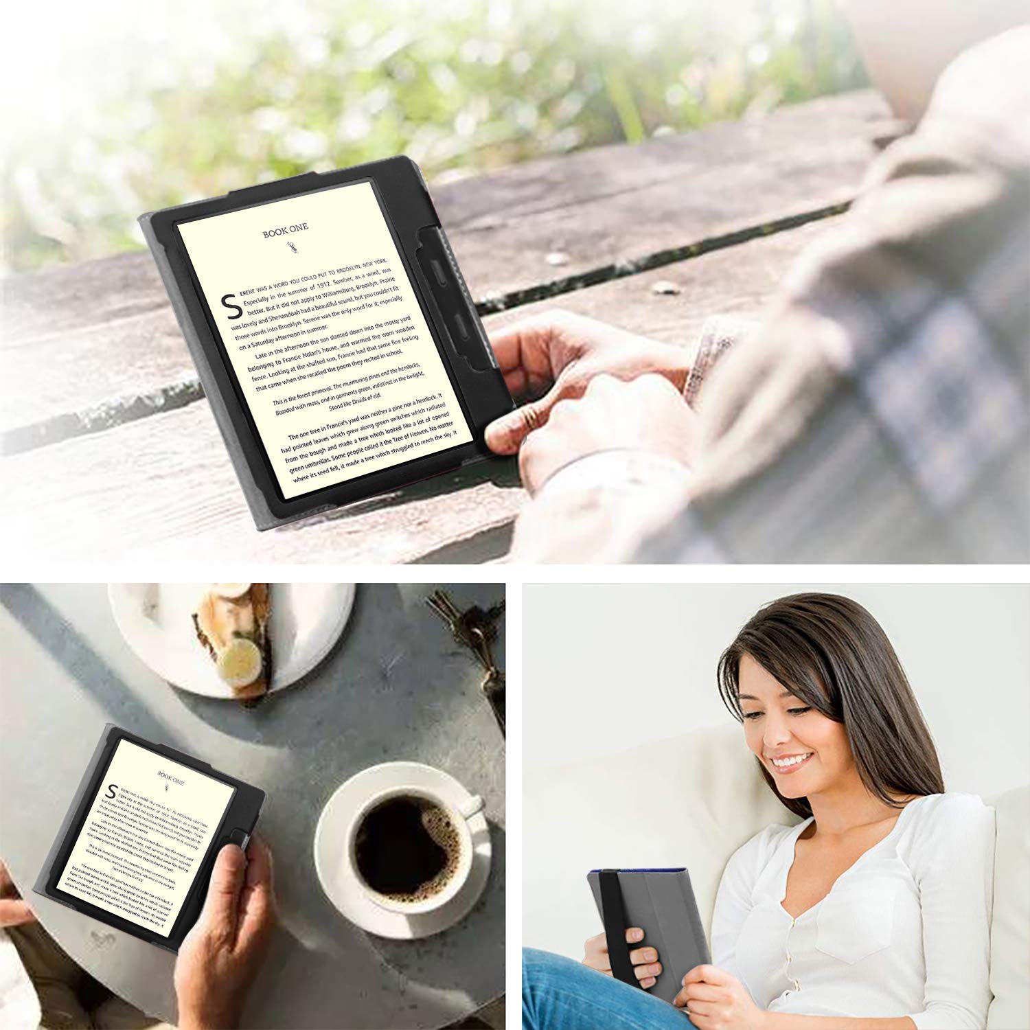Fintie Folio Case for All-new Kindle Oasis (10th Generation, 2019 Release and 9th Generation, 2017 Release) - Premium PU Leather Slim Fit Cover with Auto Wake Sleep, Galaxy