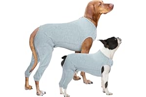Nanaki Dog Wound Care Shirt,Dog Leg Sleeve to Stop Licking Rear Leg and Abdomen,Pet Surgery Suit Female Spay,Dogs Onesie for Surgery Female Male,Pet Surgical Recovery Suit Female Wound Heal Clothes