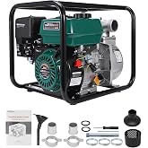 maXpeedingrods Gas Powered Water Transfer Pump 2 Inch 158 GPM,7HP 212cc 4-Stroke OHV Engine Gas Water Pump,100 ft Max Head,EPA Certified Transfer Pump for Irrigation, Ponds Pools,Flood Control