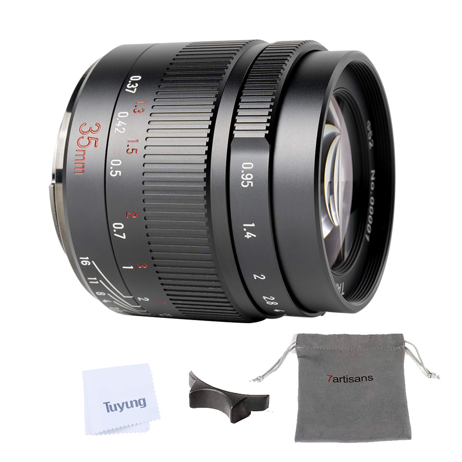 7artisans 35mm F0.95 Camera Fixed Lens APS-C Format for Fujifilm X-Mount X-A1 X-A2 X-A3 X-A5 X-T1 X-T2 X-T3 X-T10 X-T20 X-T30 X-E1 X-E2 X-E3 Mirrorless Cameras