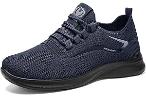 Men's Breathable Casual Sports Shoes - Spring Soft Sole Lightweight Walking Shoes for Men(Blue)