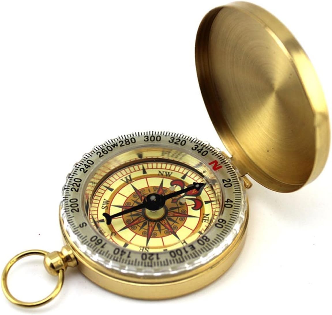 LIXIANGNAN Camping Survival Compass Hiking Hunting Camping Survival Compass Metal Compass Tool