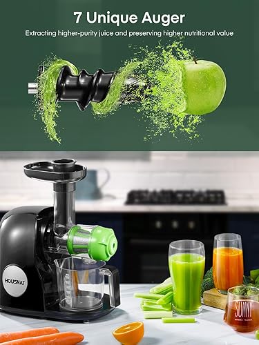 Juicer Machines, HOUSNAT Professional Celery Slow Masticating