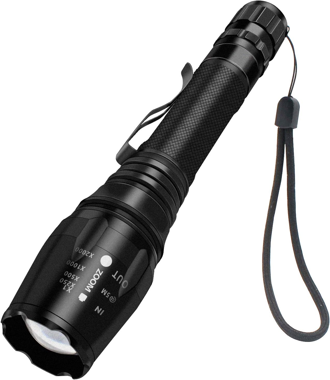 Eyeclub Handheld Flashlights, Adjustable Focus with 5 Light Modes,Rechargeable 18650 Battery and Charger Included, 1000 Lumens CREE LED, Lightweight and Portable Flashlight
