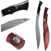 SHEN GUANG LONG Real Handmade Tactical Machete Sword – Full Tang 5160 Steel Survival & Combat Knife with G10 Handle, Heavy Duty Outdoor Katana for Self Defense, Bushcraft, and Collection