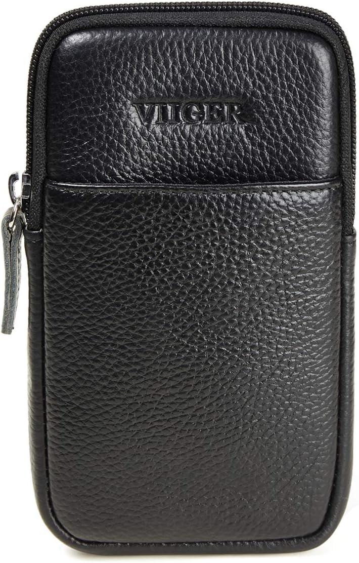 VIIGER Leather iPhone Xs Max Holster iPhone 11 Pro Max Holster iPhone 8 Plus Holster Belt Case Holder Clip Belt Loop Phone Pouch Carrying Waist Wallet Purse Handbag Compatible for iPhone 6 6s 7 Plus