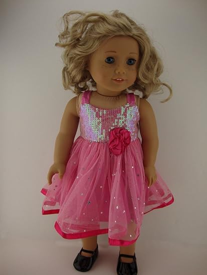 american girl doll pink dress