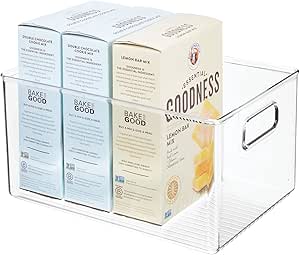 mDesign Caja organizadora con asas – Organizador de ...
