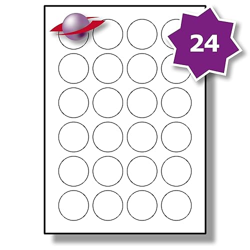 Avery Zweckform L3415100 HighVisibility Round Labels Reusable for