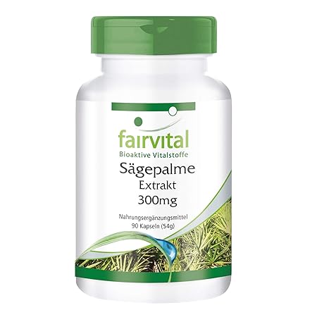 Sägepalme Extrakt 300mg - VEGAN - HOCHDOSIERT - 90 Kapseln - mit Beta-Sitosterol