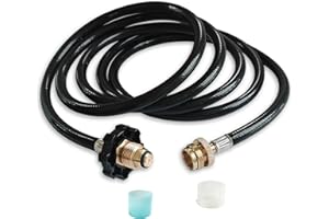 YIGIAO F273704 10FT Propane Adapter Hose for Mr Heater Buddy Series,for Big Buddy/Little Buddy/Portable Buddy Accessories to Propane Tank,Propane Heater Adapter Hose,for Buddy Flex Heater Hose to Propane Keg
