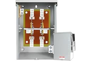 DIGOWERS 200 Amp Generator Transfer Switch,2 Pole Manual Transfer Switch,120/240 Volt Transfer Switch,48,000W Stronger Stability Meeting NEMA 3R Standards for Outdoor and Indoor,Multiple Insulation Protection