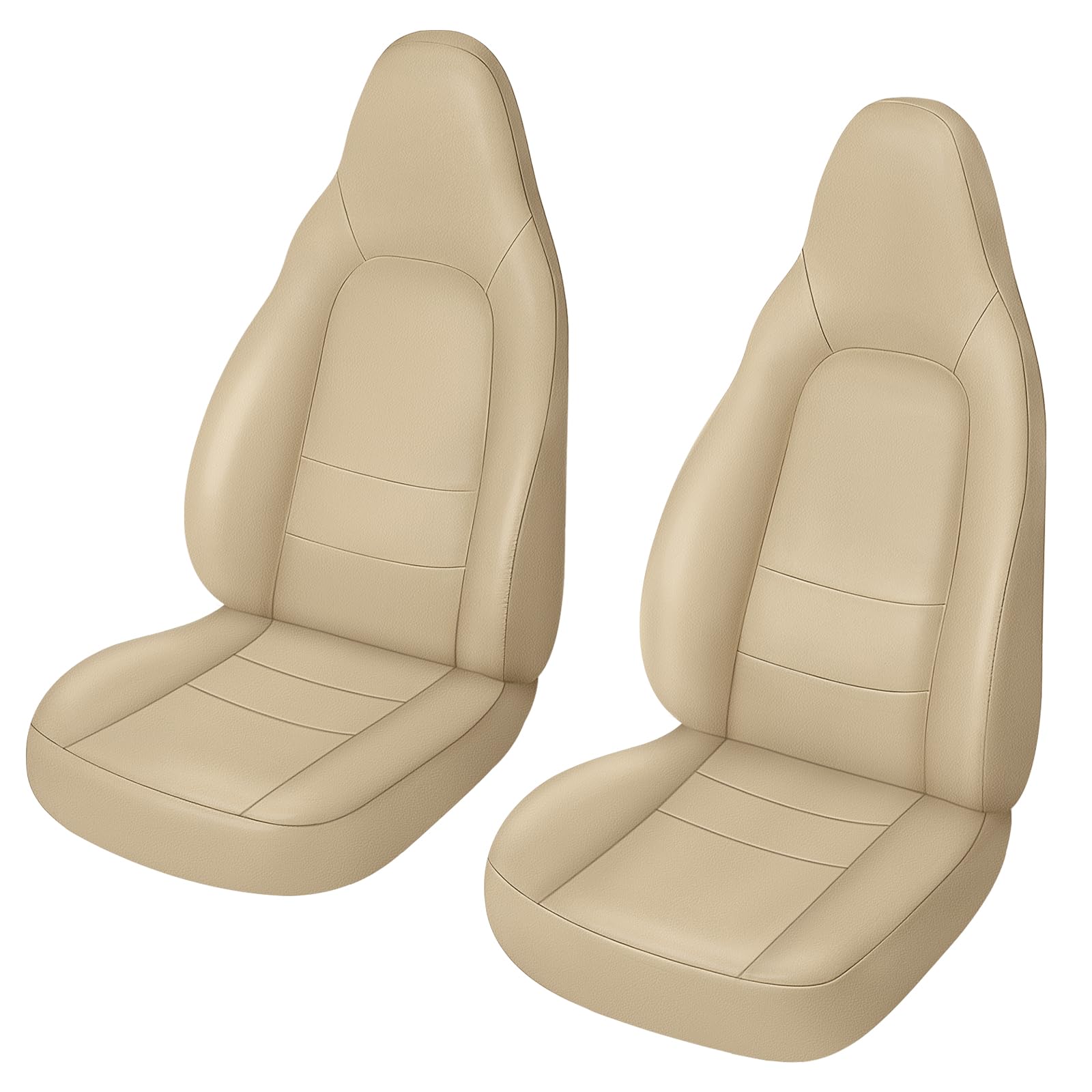 Photo 1 of SAPUBK Custom-Fit Front Seat Covers Replace for 2001-2005 Mazda MX-5 Miata, Driver and Passenger Premium Leather with Back Composite Soft Foam Lining Seat Cover Cushion