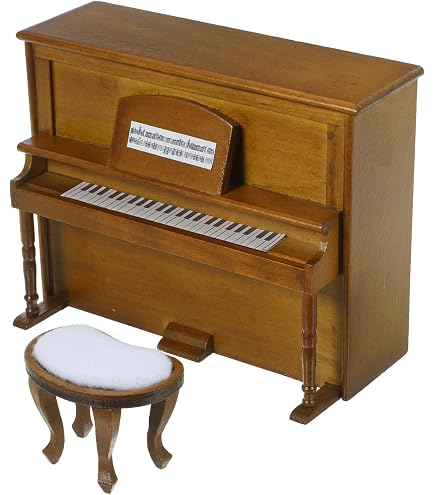 Amazon.com: Miniature Upright Piano with Stool Sold at Miniatures