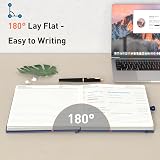Smarpau Large A4 Notebook 320 Pages 100gsm Leather Hardcover Blue view 4