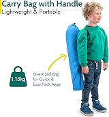 Trail Outdoor Leisure Eagle Kids Camping Chair Blue 58cm H 30cm Seat view 7