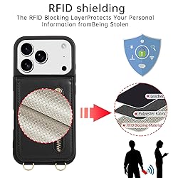 Jcxtrombulous Crossbody Wallet Case for iPhone 17