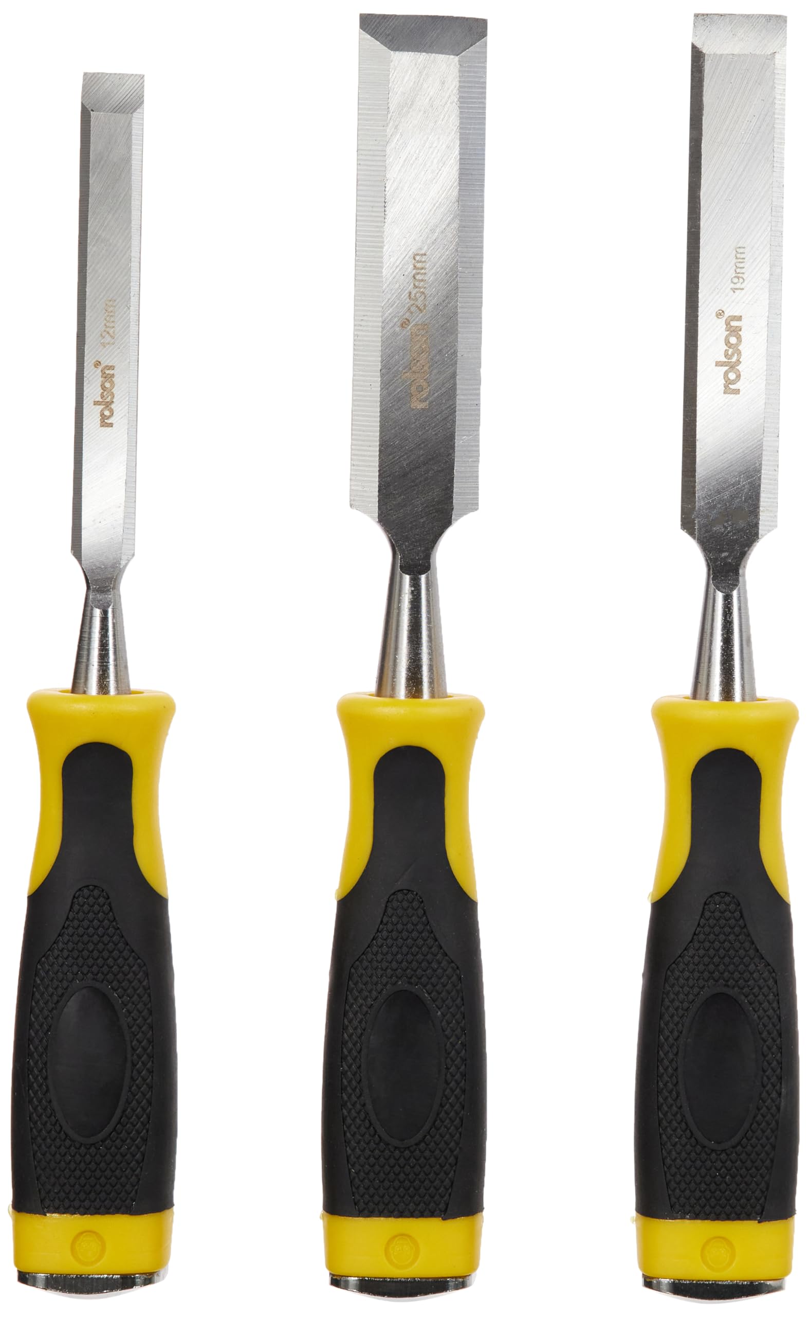 Rolson 56105 3 pc Wood Chisel Set 12, 19 & 25 mm