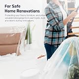 Besto Plastic Dust Sheets 6 Pack Large 3.66x2.74m Waterproof LDPE Drop Cloths view 5