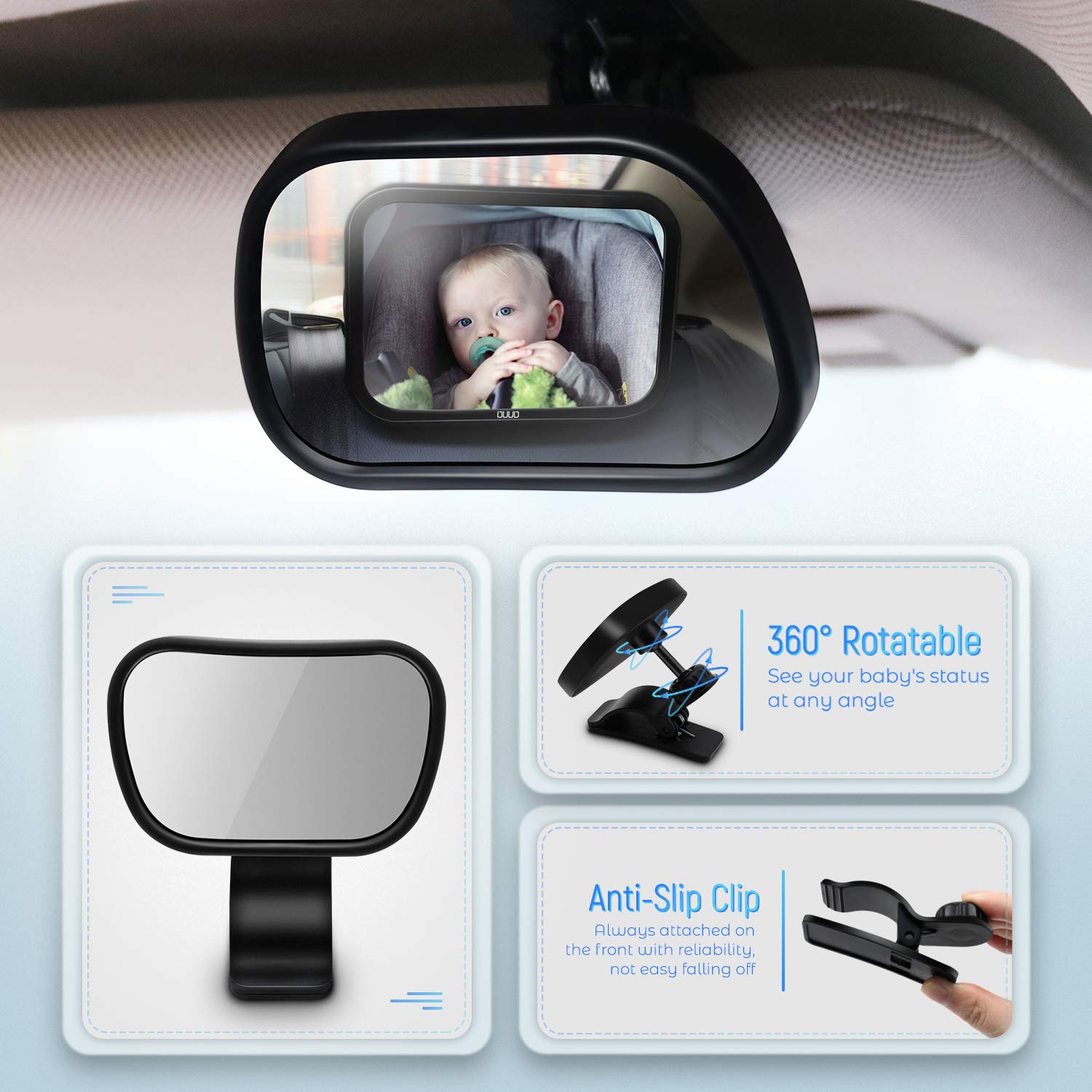 rearward facing mirror