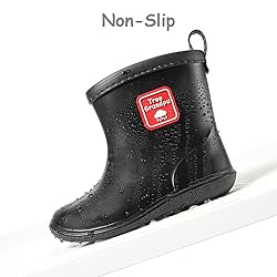Tree Grandpa Toddler Rain Boots Baby Kids Easy-on