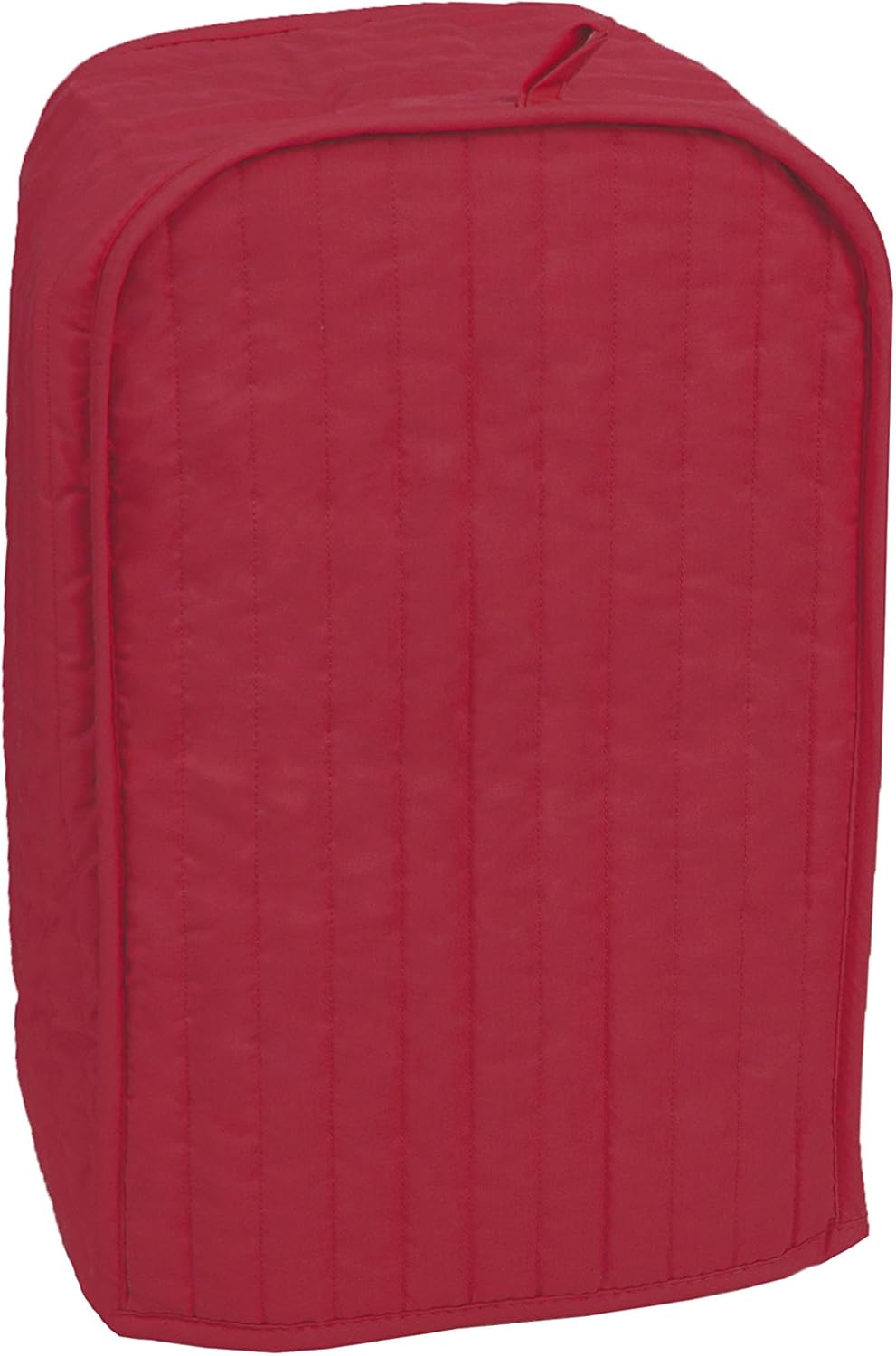 RITZ Polyester / Cotton Quilted Stand Mixer or Coffee Maker Appliance Cover, Dust and Fingerprint Protection, Machine Washable, Paprika Red
