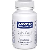 Pure Encapsulations Daily Calm - Vegan Stress & Sleep Support Supplement - Contains Ashwagandha, Saffron, GABA & L-Theanine - Non-GMO, Soy-Free & Gluten-Free - 60 Capsules