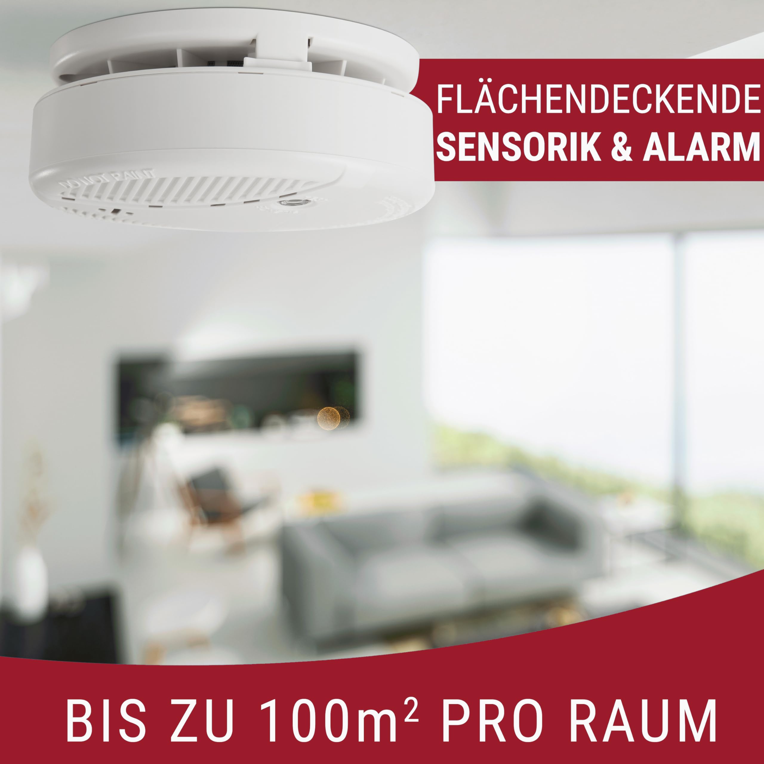 Kombi Rauchmelder & CO-Melder FLORI.PLUS.25 – Zuverlässige Warnung bei Rauch und Kohlenmonoxid, 85 dB Alarm, 10 Jahre Lebensdauer, einfache Deckenmontage, geprüft & sicher, Deutsche Marke 4