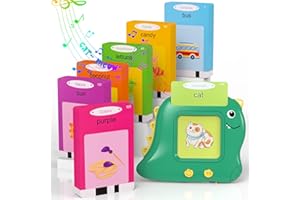 Tyholoo Learning Toys for Toddlers 2-4 Years with 224 Sight Words Talking Flash Cards Kindergarten Speech Therapy Preschool Educational Toys Easter Basket Stuffers for Toddler Easter Gifts