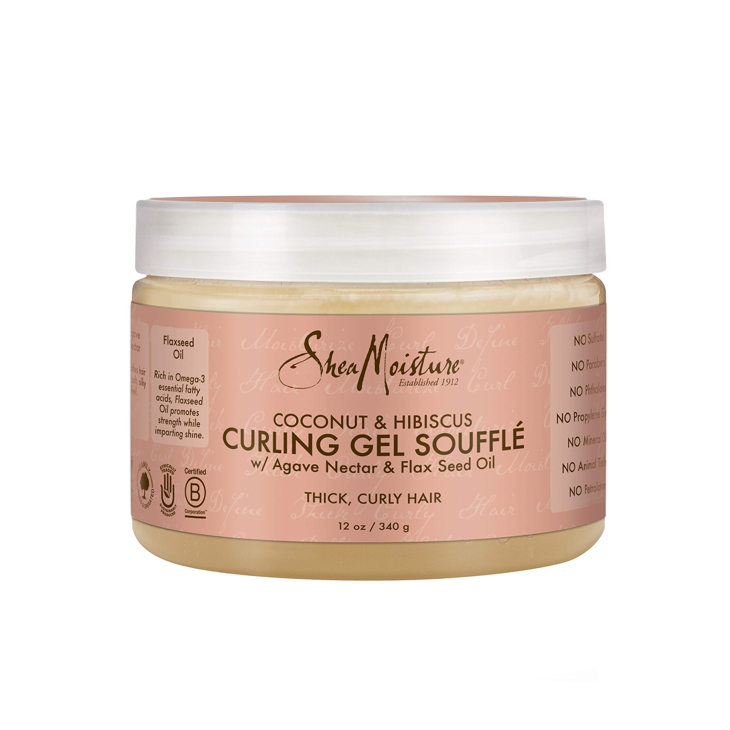 Modeling gel for curls with coconut and hibiscus, 340 g