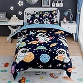 SANDJEST Astronaut Bedding Sets for Boys, Ultra Soft Microfiber Comforter Set with 3-Pieces, Comforters Sets for Kids Children Boy Bedroom Decor