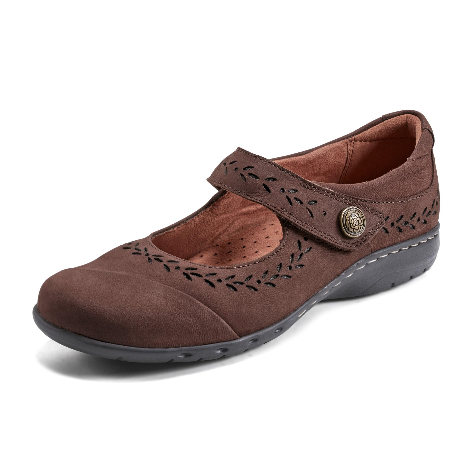 Cobb Hill Women’s Perry, Dark Brown Leather, 6 X-Wide