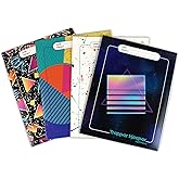 Mead Trapper Keeper 2-Pocket Portfolio Folder, 9-3/4 in. x 12 in. (Pattern May Vary) / 4-Pack 331000-4P