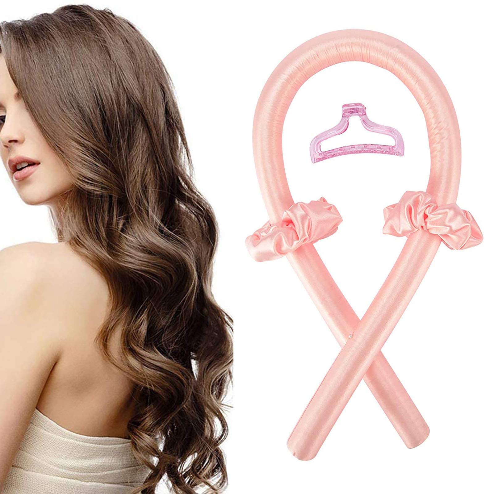 2021 New Heatless Hair Curlers Headband, No Heat Silk Ribbon Hair Rollers  Lazy Hair Curler, Soft Sleeping Headband Wave Formers Hair Curlers Diy Hair