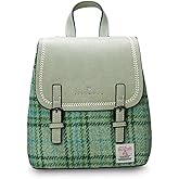 Islander Harris tweed The Mini Jura Backpack - Mint Check