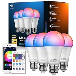 Vanance Smart Light Bulbs 4Pack with Remote, A19