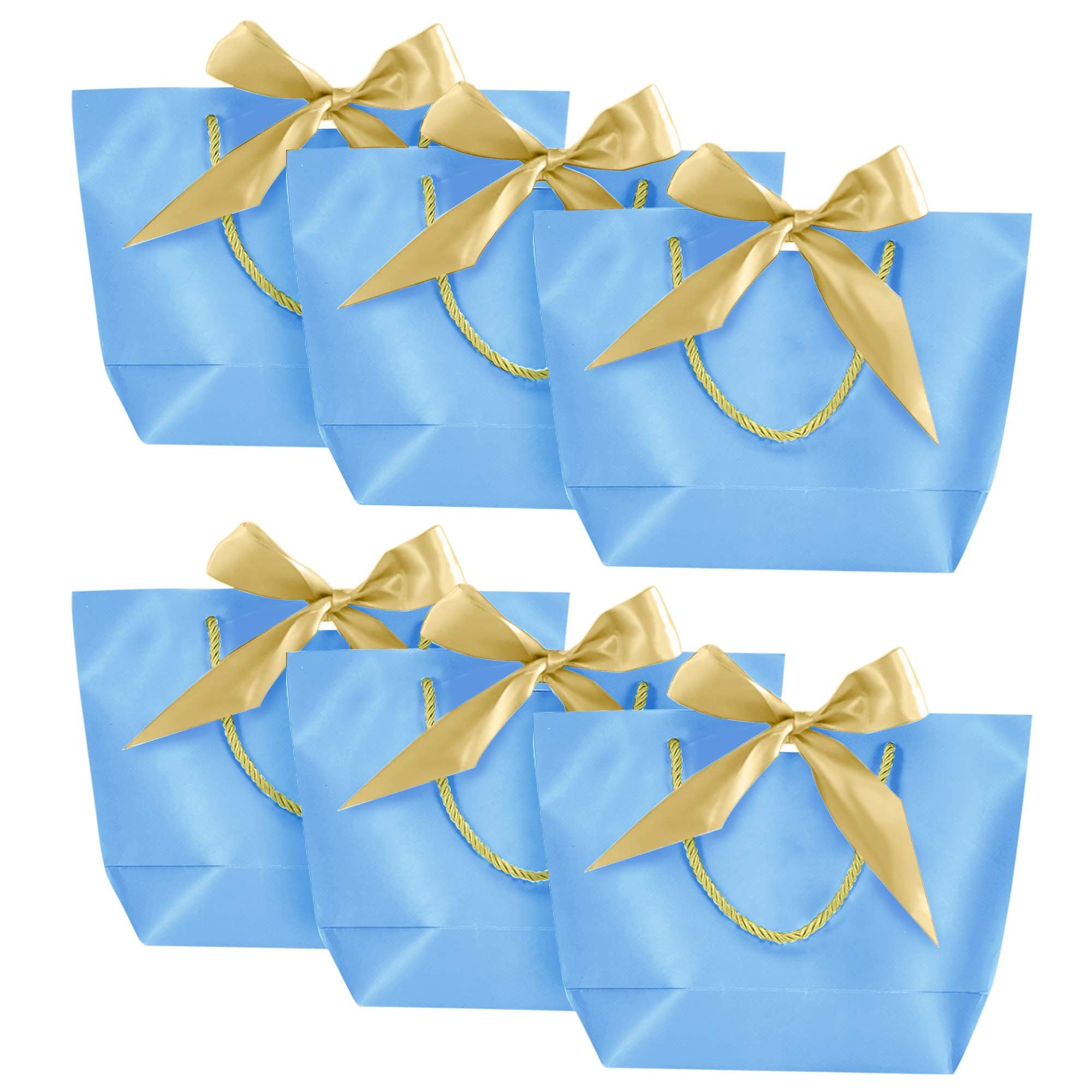 Divine Gifts luxury gift bag (Blue,XL,Multi-pack) for: weddings,birthdays,hen/stag/dinner parties,housewarmings,baby showers,Christmas presents,Valentines,Bridesmaid/Groomsman gifts, party bags
