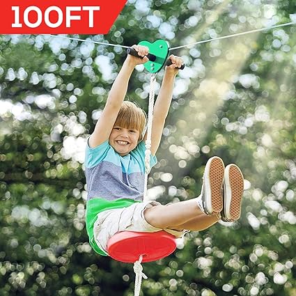 Amazon Com Hi Na Zip Line Kit 80ft 100ft 120ft Zipline Kits For