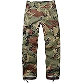 TRGPSG Women's Casual Combat Cargo Pants, Cotton Outdoor Camouflage Military Multi Pockets Work Pants