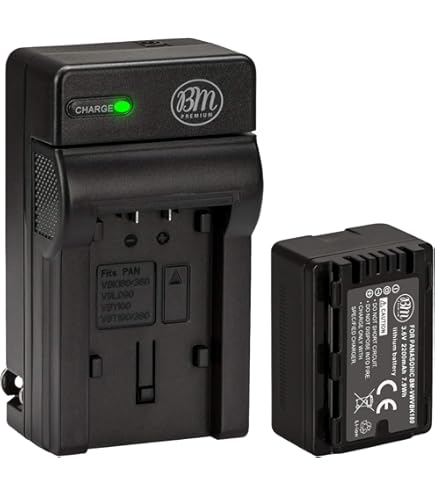Amazon.com: BM Premium VW-VBK180 Battery for Panasonic HC-V10 HC