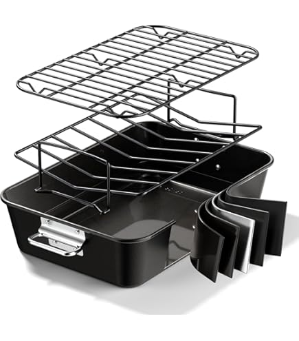 Amazon.com: Norpro Nonstick Adjustable Roasting Rack Heavy Duty